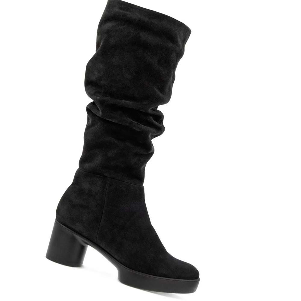 Women\'s Ecco Shape Sculpted Motion 35 Slouch Boots Black | Canada 34TCE